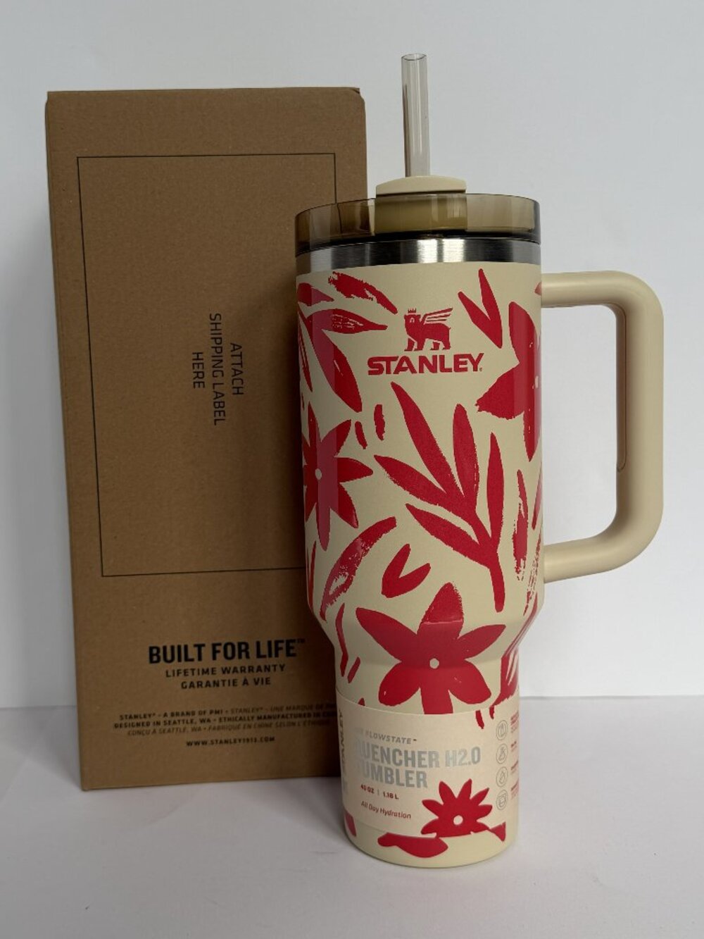 STANLEY 40oz Resort Floral Quencher H2.0 Tumbler NEW w/Box RARE Limited Edition